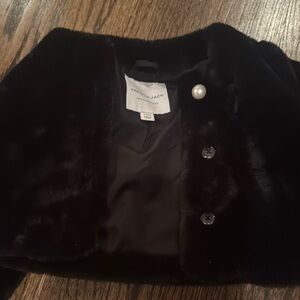 Janie and Jack Black Teddy Jacket Cropped Velvet Elegance